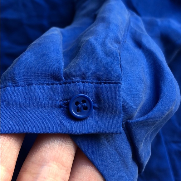 Massimo Dutti Silk Round Collar Shirt - Picture 3 of 5